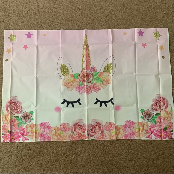 LOT OF GIRL’S UNICORN BIRTHDAY THEME - Picture 8 of 8
